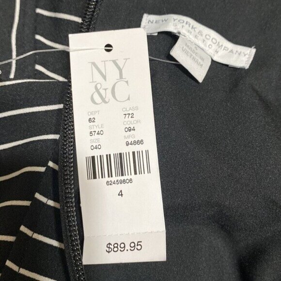 new york company women midi striped dress 4 party casual event classic luxury - Picture 8 of 11